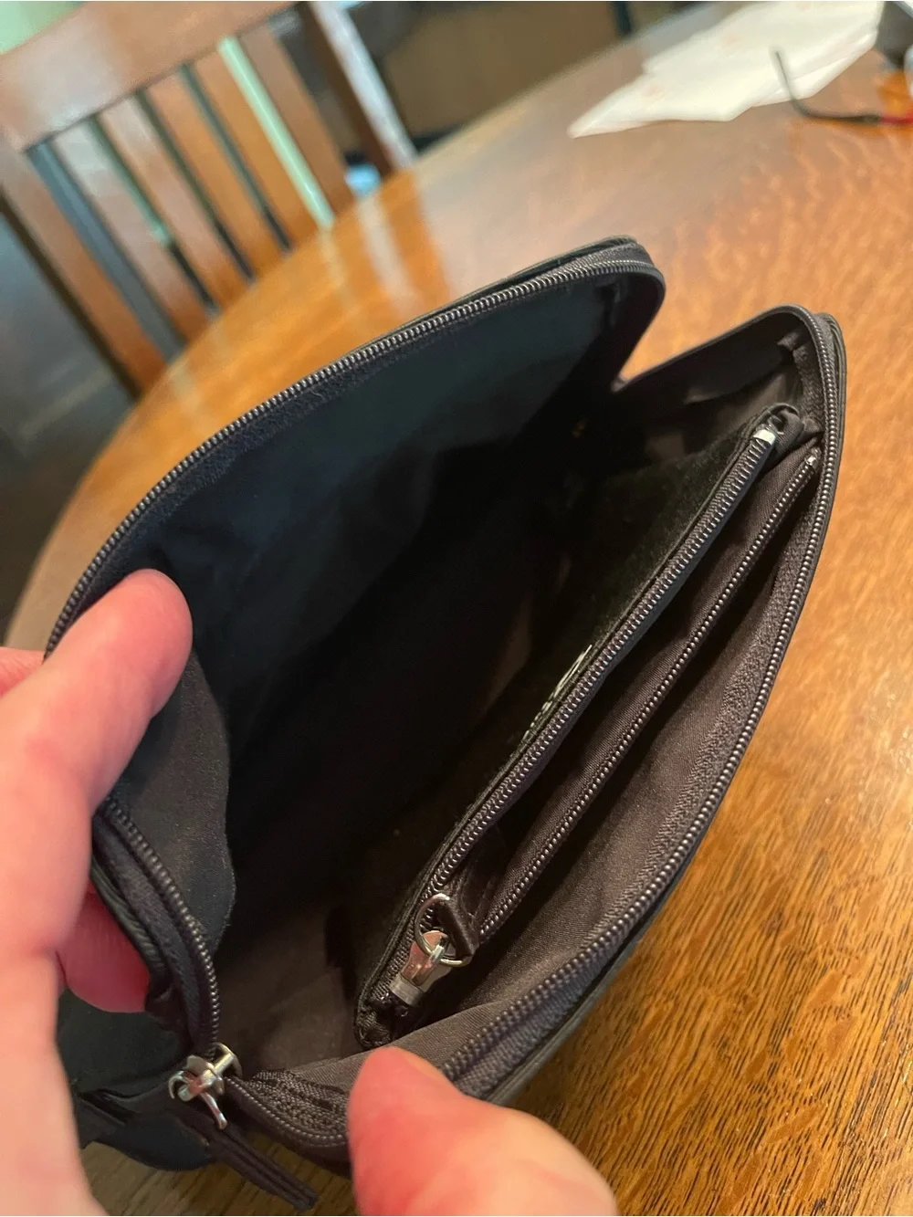 Christian Dior cosmetic bag. NWOT 9x5x3 Black.